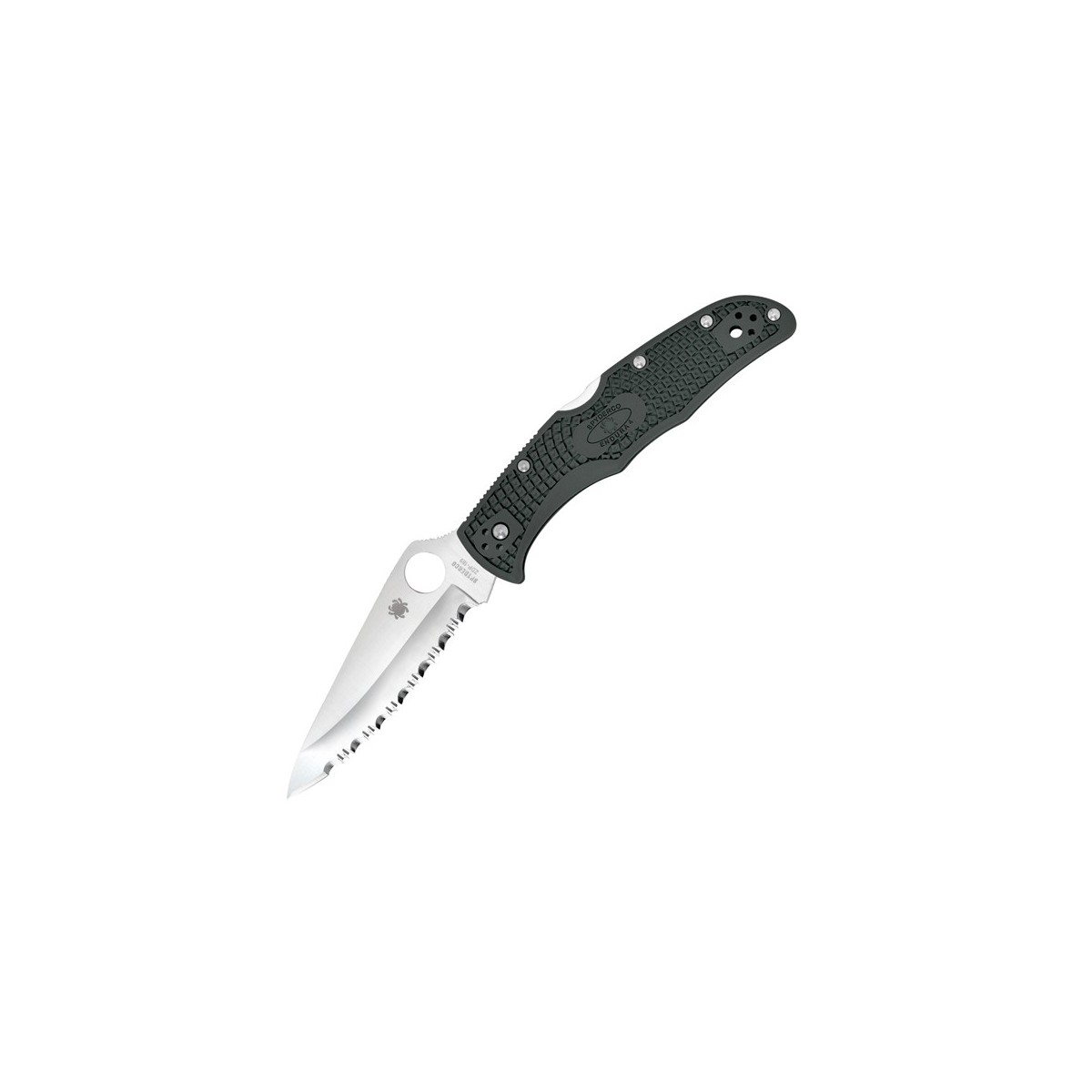 Endura 4, Foliage Green FRN Handle, Serrated 