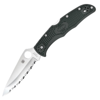 Endura 4, Foliage Green FRN Handle, Serrated 