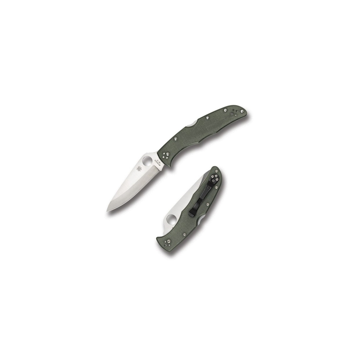 Endura 4, Foliage Green G-10 Handle, Plain