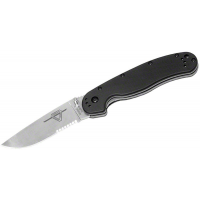 มีดพับ Ontario RAT Model 1 Folding Knife 3.6" Satin Plain Blade, Black Nylon Handles,ON8848