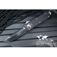 มีดออโต้ Microtech Scarab Executive OTF Tanto Automatic Knife (3.5" Black Plain) 108-1
