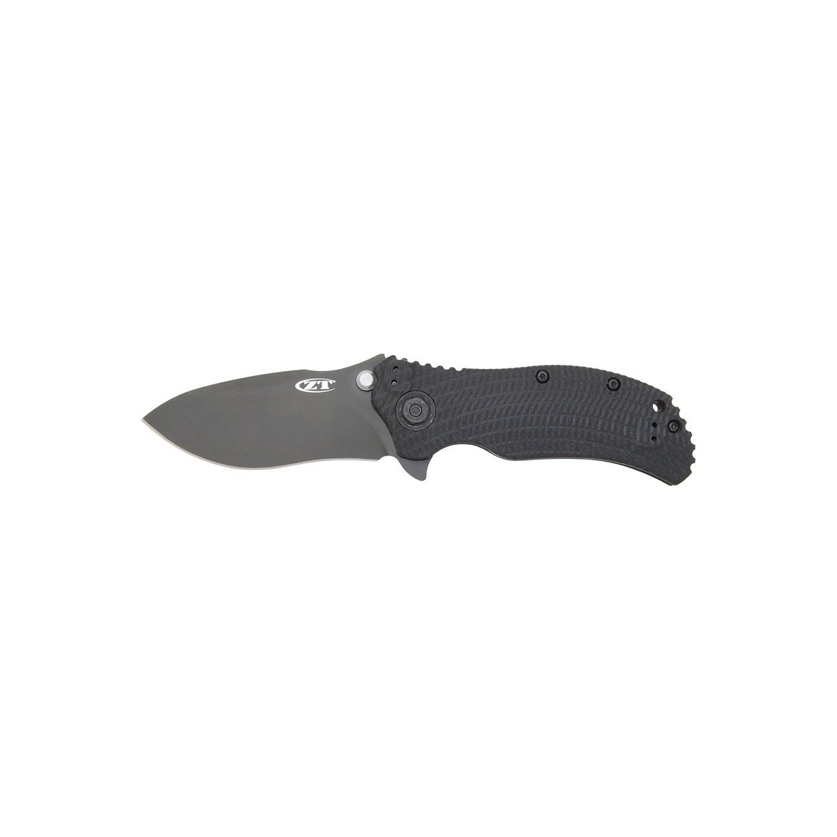 มีดพับ Zero Tolerance Model 0300 Assisted 3-3/4" S30V Plain Blade, Black G10 and Titanium Back Handles