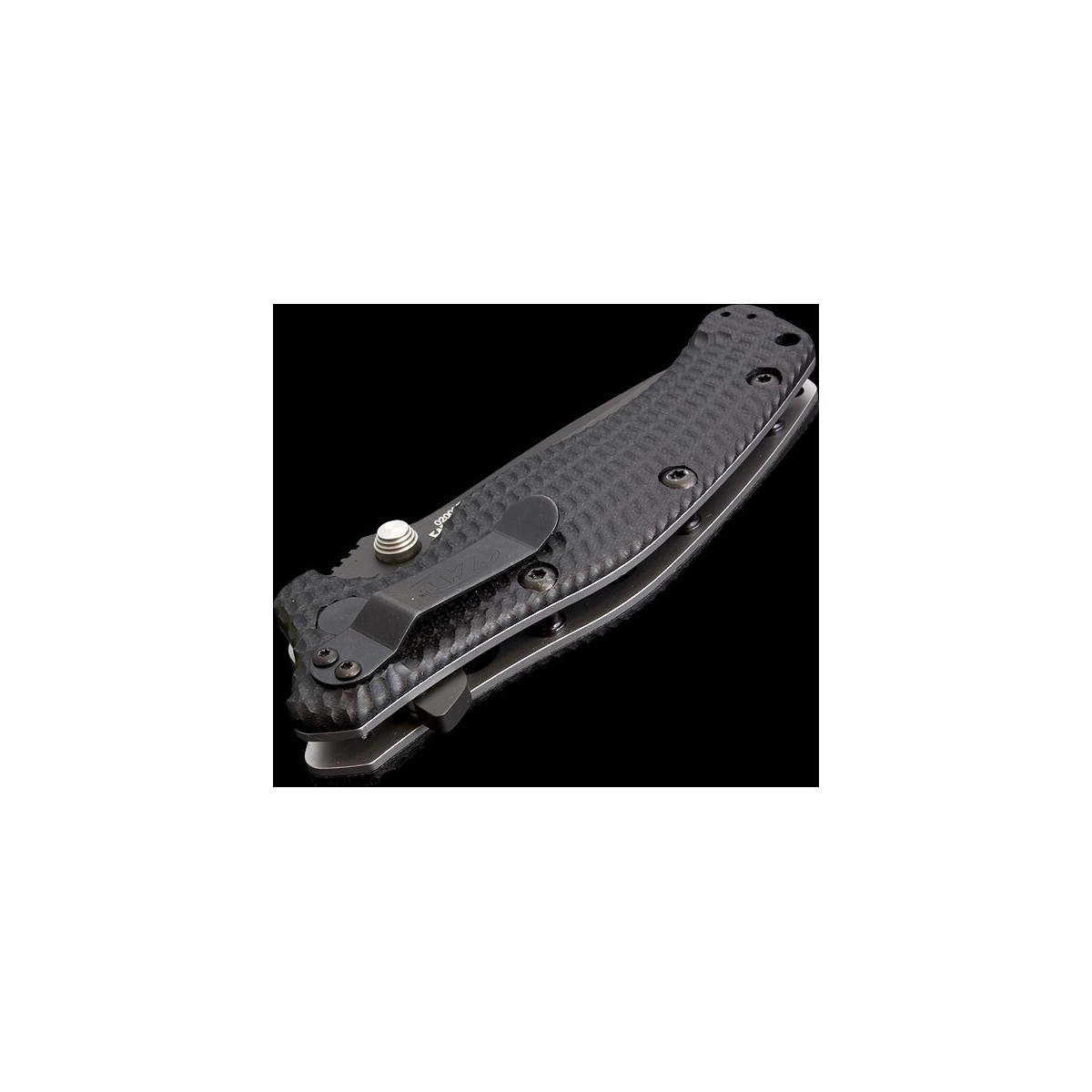 มีดพับ Zero Tolerance Model 0300 Assisted 3-3/4" S30V Plain Blade, Black G10 and Titanium Back Handles