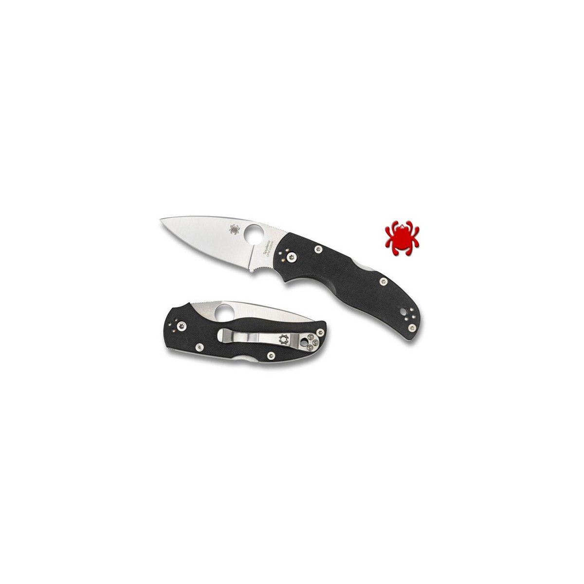 มีดพับ Spyderco C41GP5 Native5 Folding Knife 3-1/16" S35VN Satin Plain Blade, Black G10 Handles