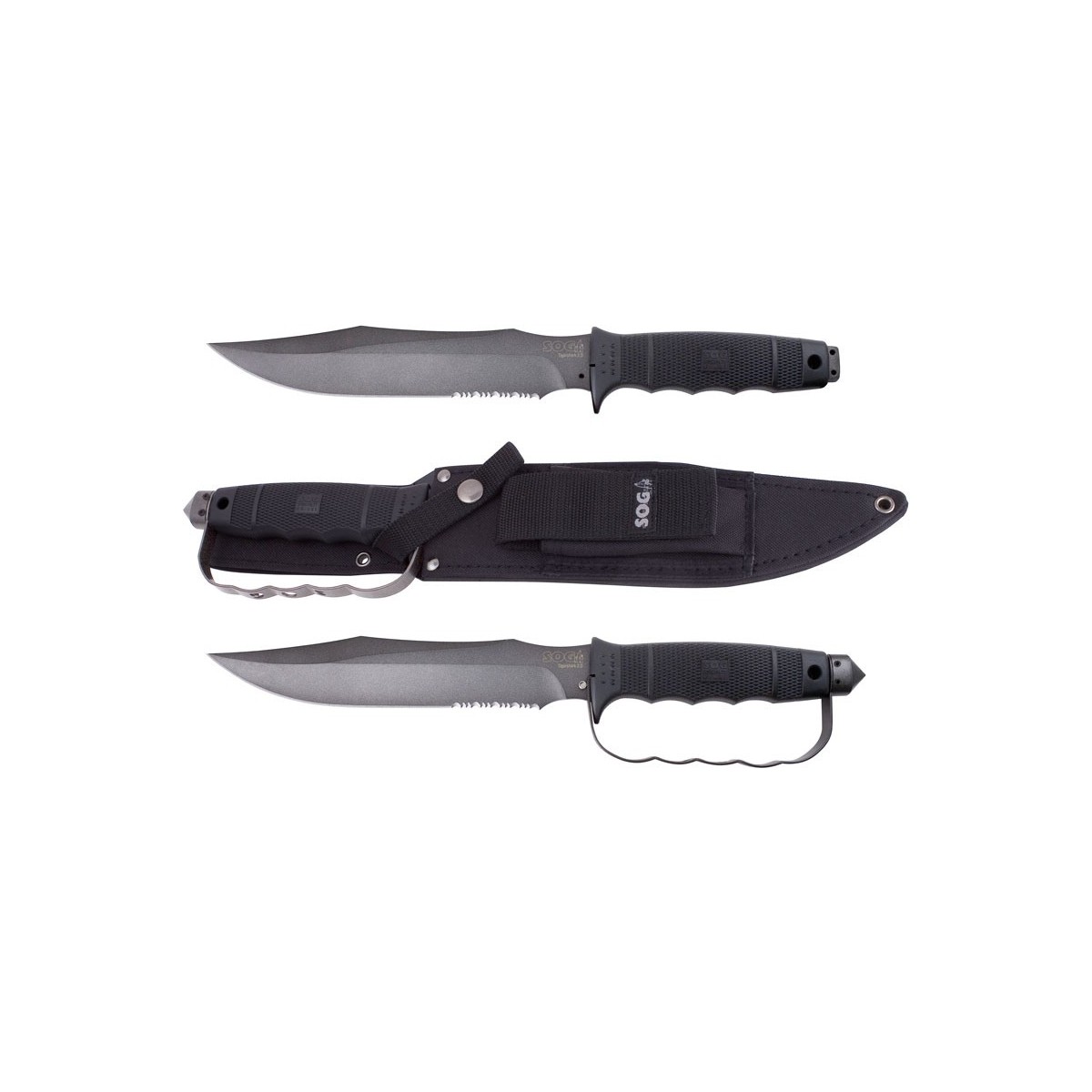 มีดใบตาย SOG Tigershark 2.0 Powder Coated 9" Fixed Blade with Nylon Sheath