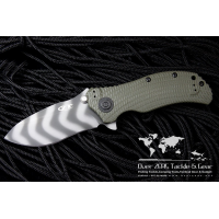 มีดพับ Zero Tolerance Model 0300 Assisted 3-3/4" S30V Plain Blade, Black G10 and Titanium Back Handles