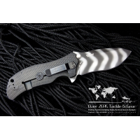 มีดพับ Zero Tolerance Model 0301 Assisted 3-3/4" S30V Plain Blade, Ranger Green G10 and Titanium Back Handles