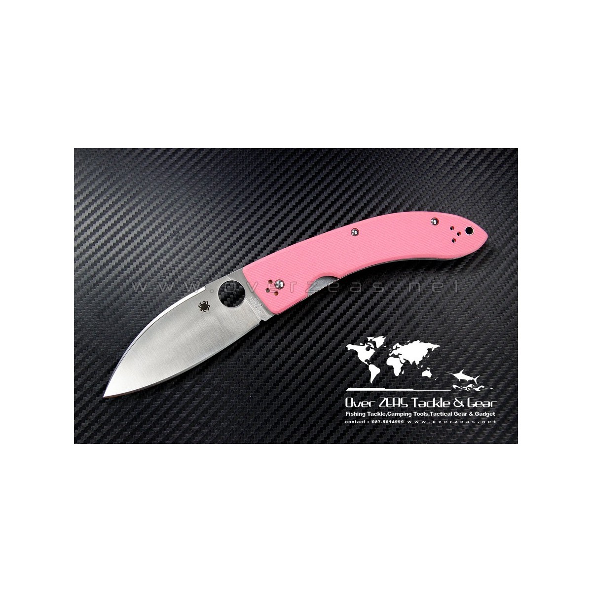 มีดพับ Spyderco Lum Chinese Pink G-10 PE C143GPNP (Limited)