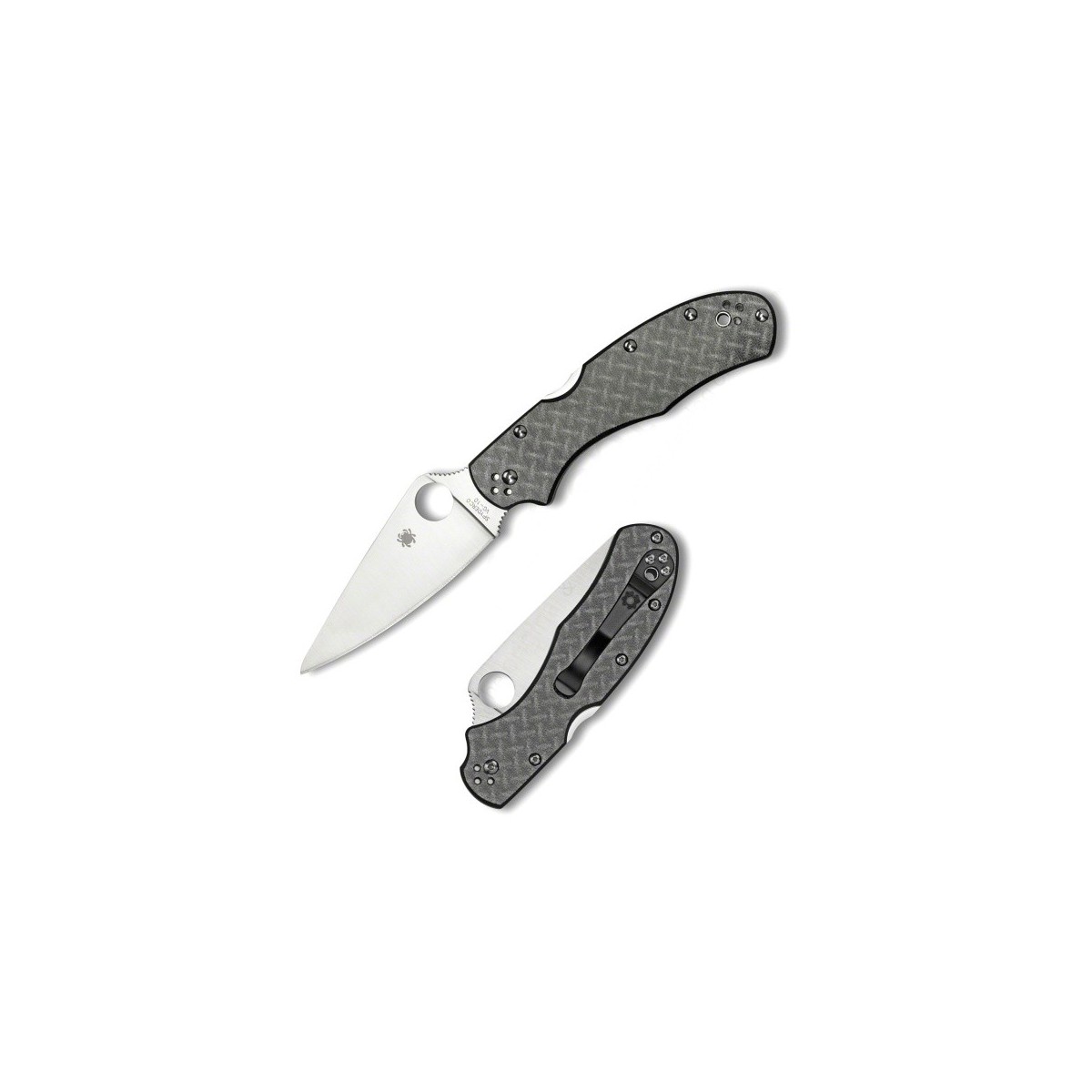 มีดพับ Spyderco C67GFP "R" Folding Knife 3.45" VG10 Plain Blade, Nishijin Glass Fiber Handles,Sprint Run