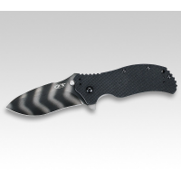 Zero Tolerance Model 0350 Assisted 3-1/4" S30V Plain Blade, Black G10 Handles