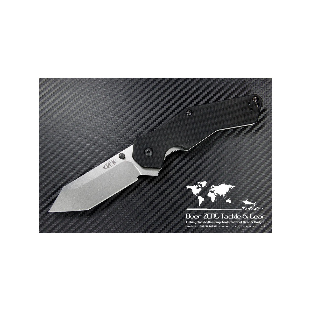 มีดพับ Zero Tolerance (ZT) Model 0700 Folder 3.375" S30V Tanto Stonewash Blade, G10 Handles