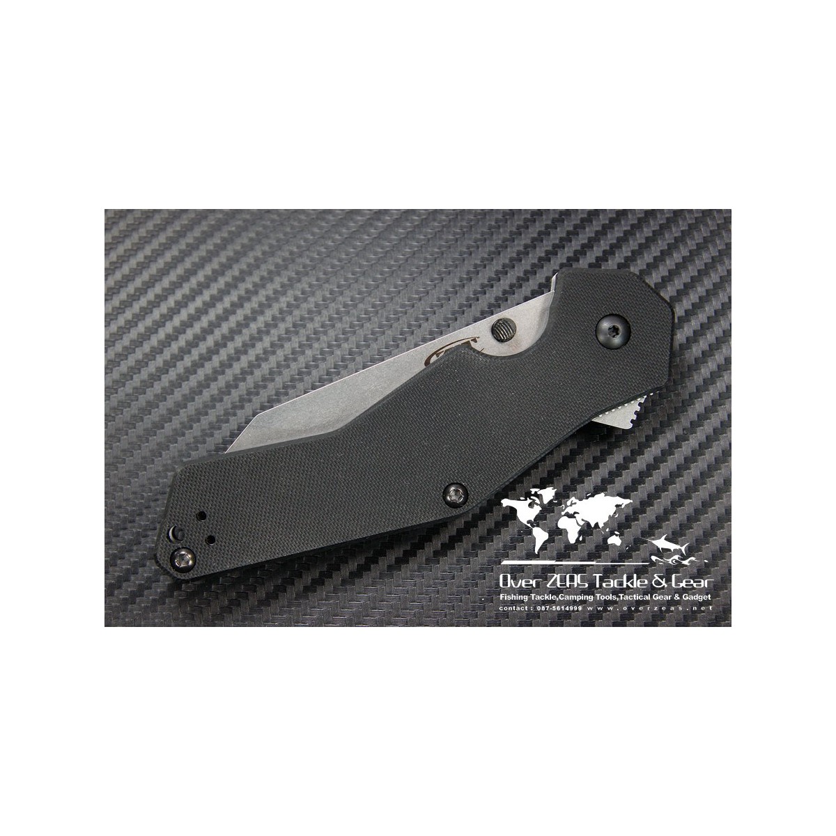 มีดพับ Zero Tolerance (ZT) Model 0700 Folder 3.375" S30V Tanto Stonewash Blade, G10 Handles