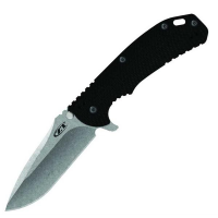 มีดพับ Zero Tolerance (ZT) 0560 Folding Knife 3.75" ELMAX Stonewash Blade, Black G10 and Titanium Handles