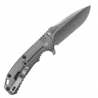 มีดพับ Zero Tolerance (ZT) 0560 Folding Knife 3.75" ELMAX Stonewash Blade, Black G10 and Titanium Handles