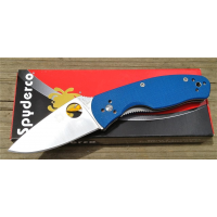 Spyderco Persistence Folding Knife 2-3/4" Plain Edge Blade, G10 Handles