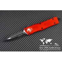 มีดออโต้ Microtech Blue Troodon D/E OTF Automatic Knife (3" Black Plain) 138-1BL
