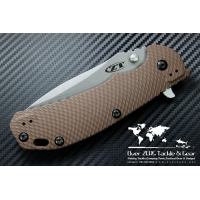 มีดพับ Zero Tolerance (ZT) 0561 Folding Knife 3.75" ELMAX Stonewash Blade, Black G10 and Titanium Handles