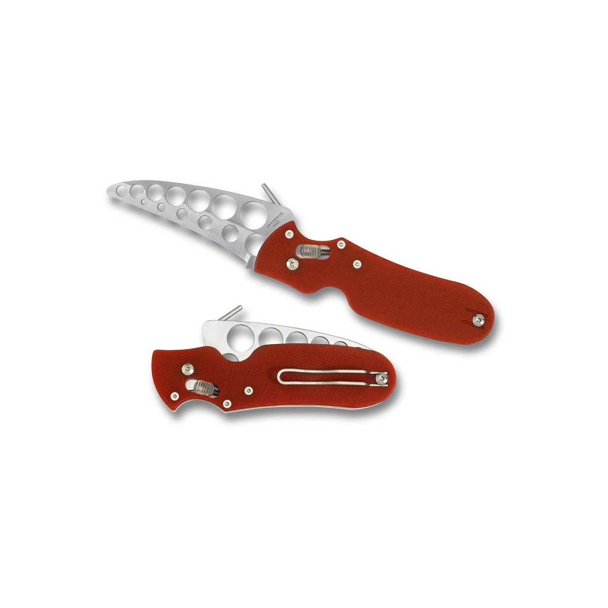 มีดพับ Spyderco P'Kal Folder Trainer 3" Blade, Red G-10 Handle,C103TR