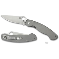 มีดพับ Spyderco C36TIP Military Titanium Plain Edge Folding Knife