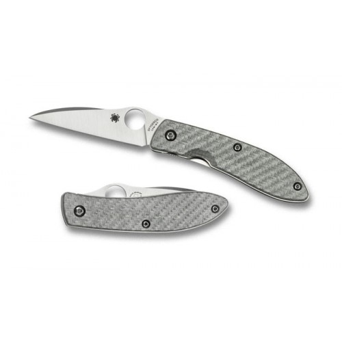 มีดพับ Spyderco Air by Gayle Bradley Folding Knife 2.56" CPM-M4 Satin Plain Blade, Glass Fiber Handles,C159GFP