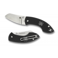 มีดพับ Spyderco Pingo Folding Knife 2.35" Plain N690CO Blade, Black FRN Handles,C163PBK