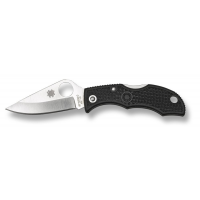 มีดพับพวงกุญแจ Spyderco Ladybug 3 Knife Black FRN (1.94" Satin Plain) LBKP3