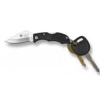 มีดพับพวงกุญแจ Spyderco Ladybug 3 Knife Black FRN (1.94" Satin Plain) LBKP3