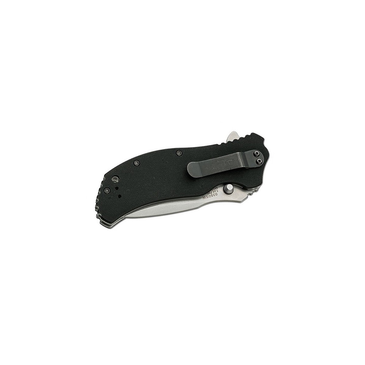 มีดพับ Zero Tolerance 0350SW Spring Assisted Folder Knife (3.25" Stonewash Plain),ZT0350SW
