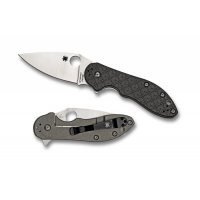 มีดพับ Spyderco Domino Glass Weave G-10 Flipper Knife (3.54" Satin Plain),C172CFTIP