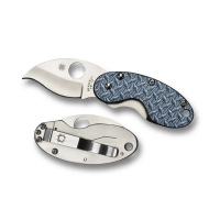 มีดพับ Spyderco Cricket Folding Knife 1.89" VG10 Blade, Blue Nishijin Glass Fiber Handles,C29GFBLP