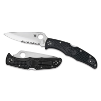 มีดพับ Spyderco Endura 4, Black FRN Handle, ComboEdge C10PSBK