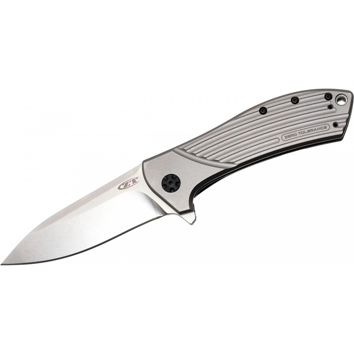 มีดพับ Zero Tolerance Rexford 0801 Folding Knife 3.5" Stonewash ELMAX Blade, Titanium Handles,ZT0801