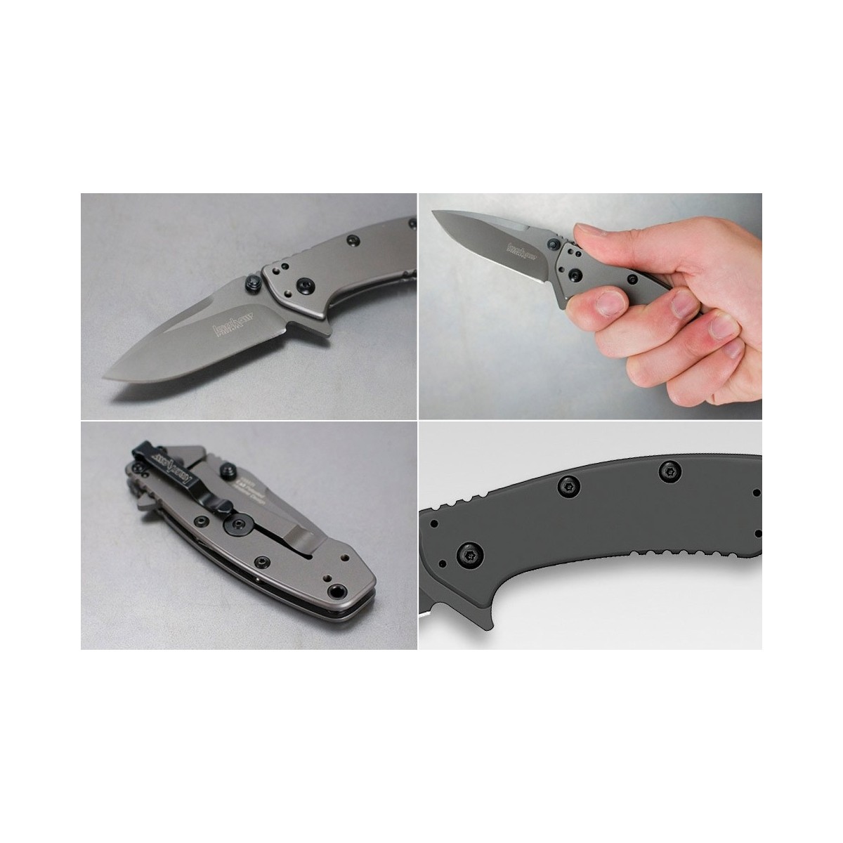 มีดพับ Kershaw Cryo Assisted 2-3/4" Plain Blade, Rick Hinderer Framelock Design,1555Ti