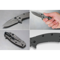 มีดพับ Kershaw Cryo Assisted 2-3/4" Plain Blade, Rick Hinderer Framelock Design,1555Ti