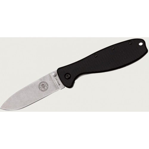 มีดพับ ESEE Zancudo Framelock Folder Black Knife (2.94" Stonewash Plain),BRKR1