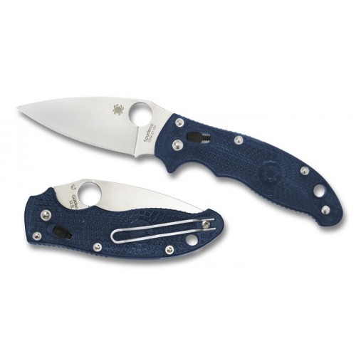 มีดพับ Spyderco Manix 2 S110V Knife Dark Blue FRN (3.37" Satin) C101PDBL2 