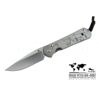 มีดพับ Chris Reeve Large Sebenza 21 Knife CGG Elk Mountain (3.625" Plain)