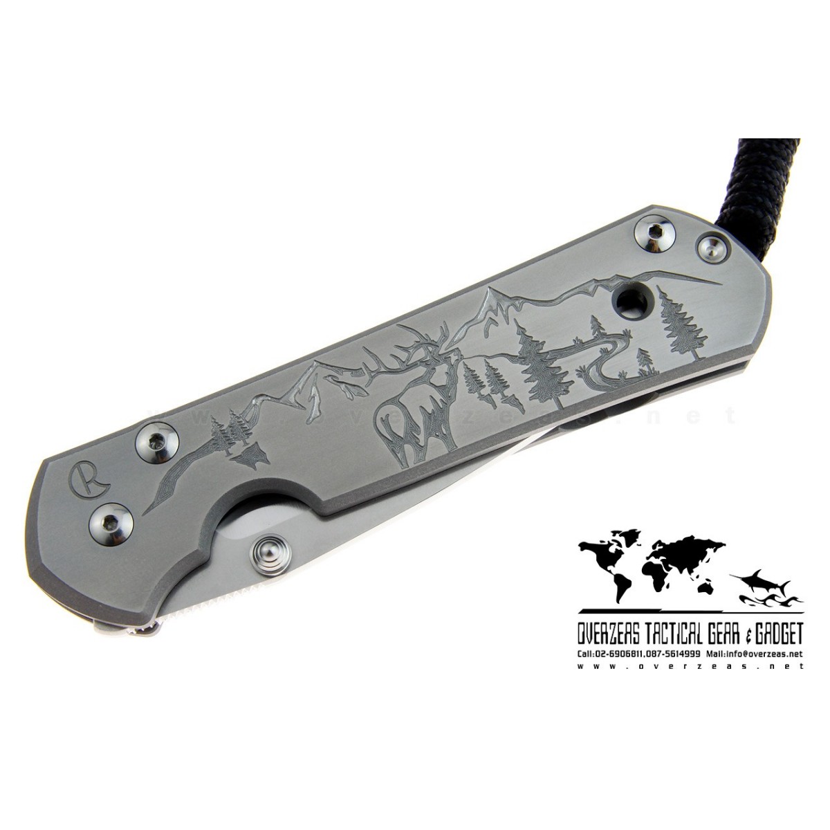 มีดพับ Chris Reeve Large Sebenza 21 Knife CGG Elk Mountain (3.625" Plain)