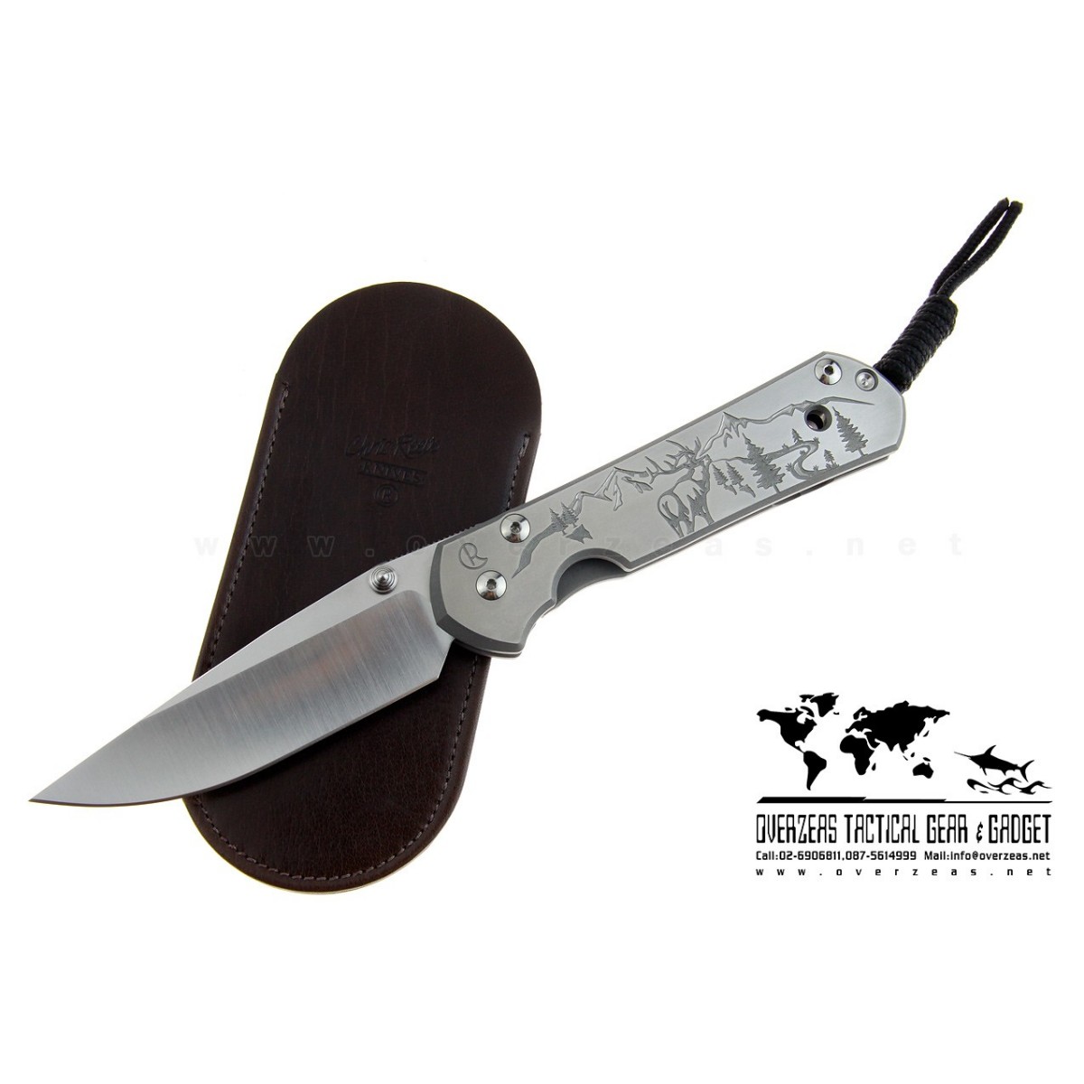 มีดพับ Chris Reeve Large Sebenza 21 Knife CGG Elk Mountain (3.625" Plain)