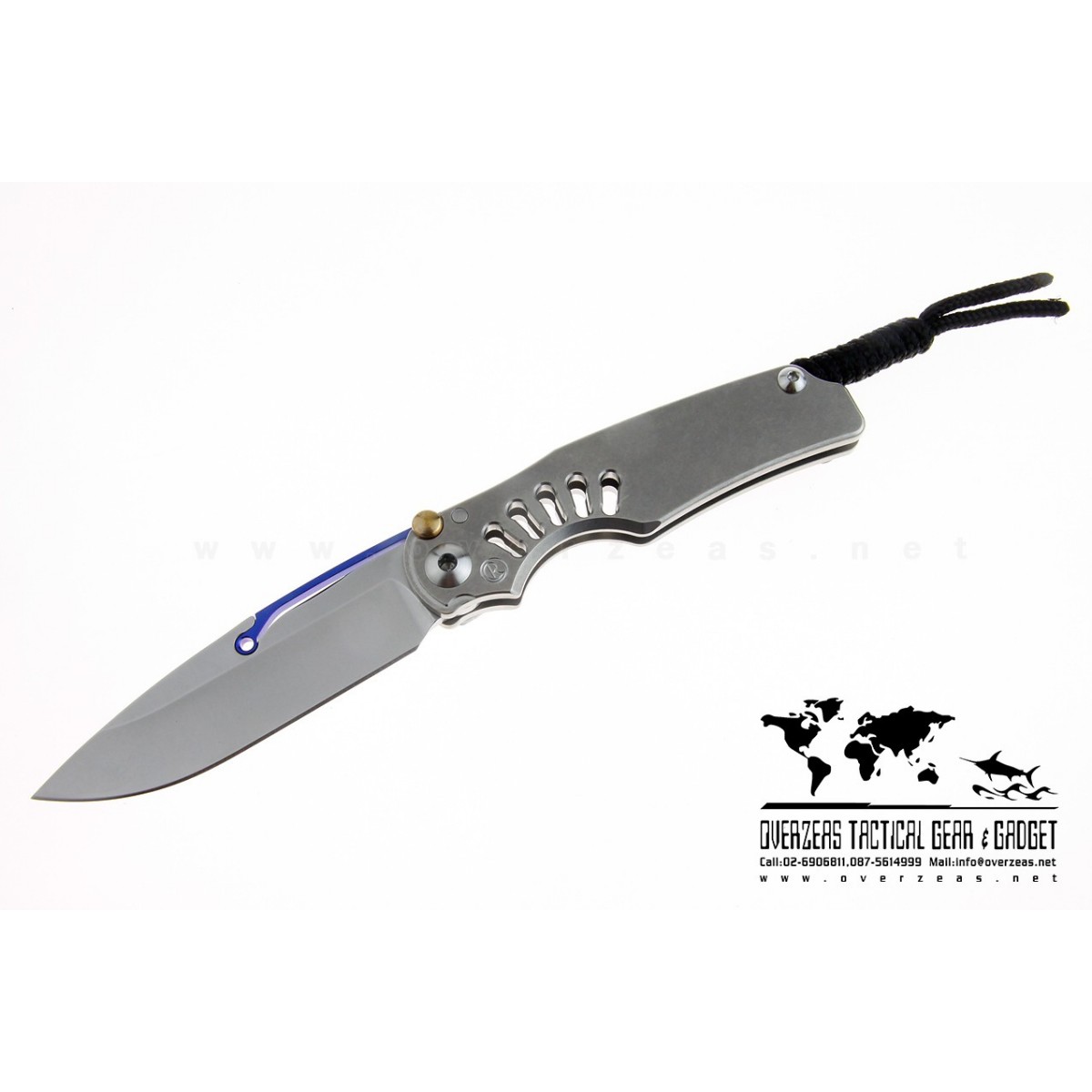 มีดพับ Chris Reeve Ti-Lock Knife Folding S35V Blade Titanium Handle (3.25" Plain)