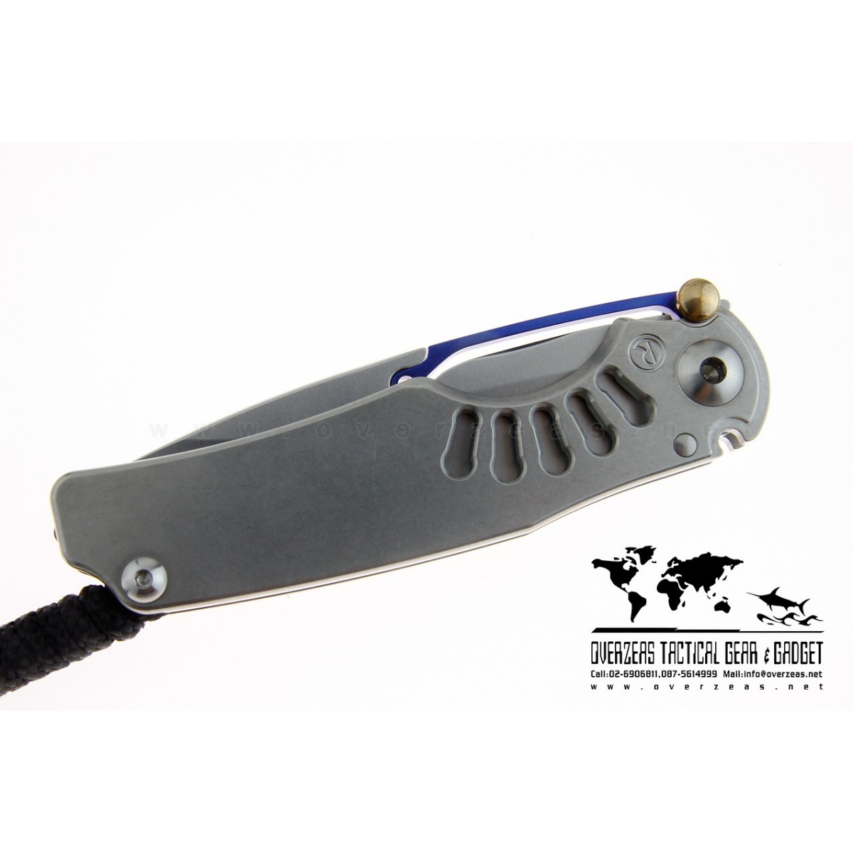 มีดพับ Chris Reeve Ti-Lock Knife Folding S35V Blade Titanium Handle (3.25" Plain)
