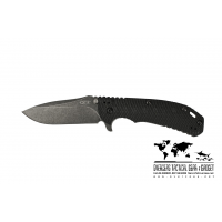 มีดพับ ZT (Zero Tolerance) 0560BW Knife Hinderer Flipper (3.75" Black Stonewash Plain) ZT0560BW