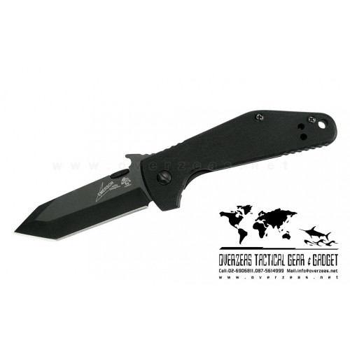 มีดพับ Kershaw Emerson CQC-3K Tanto Frame Lock Knife (2.75" Black) 6014TBLK