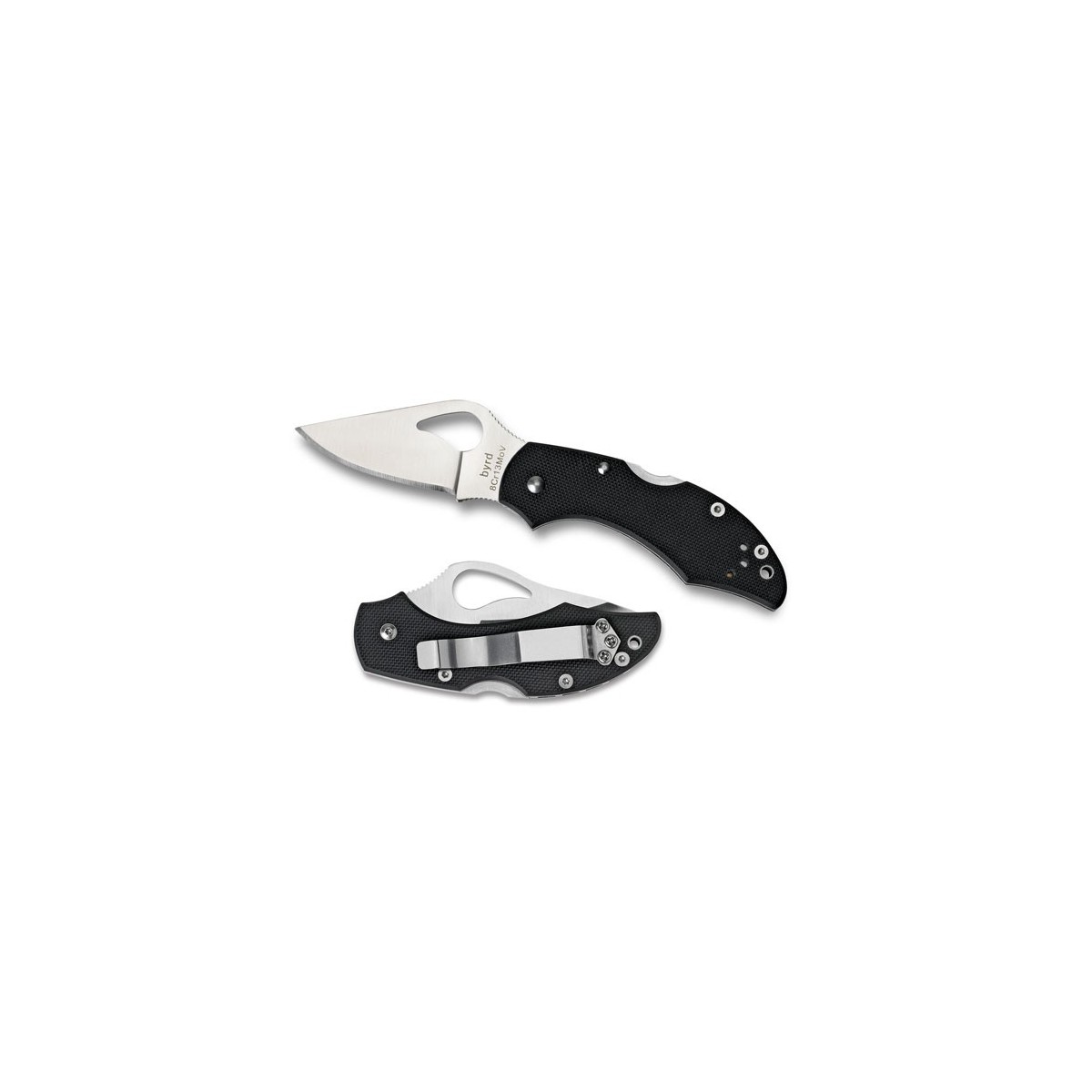 มีดพับ Byrd Knives Robin 2 Lockback Knife Black G-10 (2.375" Satin) BY10GP2