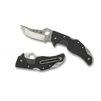 มีดพับ Spyderco Battlestation Lockback Knife Black G-10 (2.97" Satin) C168GP