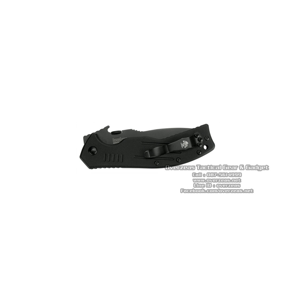 มีดพับ Kershaw Emerson CQC-8K Tanto Liner Lock Knife (3.5" Black) 6044TBLK