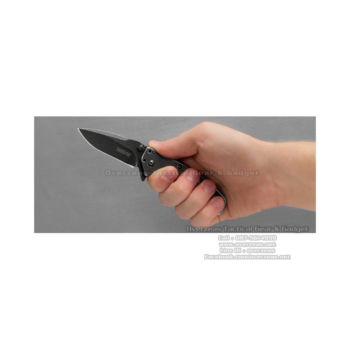 มีดพับ Kershaw Cryo Assisted Opening Knife (2.75" BlackWash) 1555BW