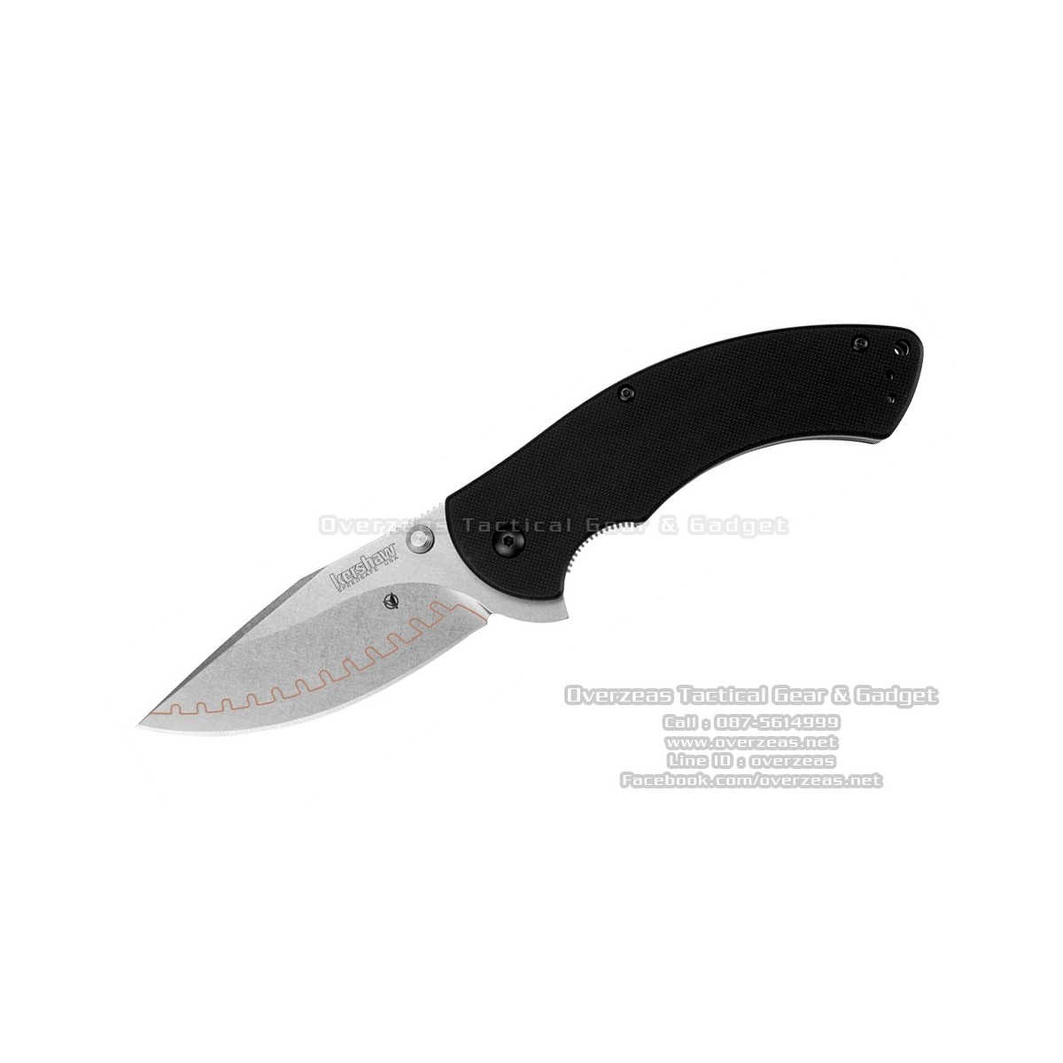 มีดพับ Kershaw Rake Composite Assisted Opening Knife (3.5" Stonewash) 1780CB