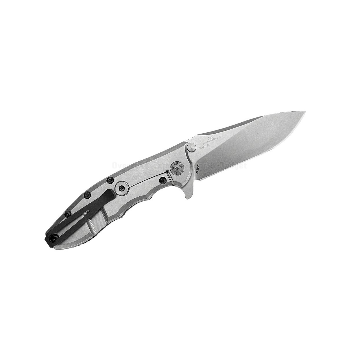 มีดพับ Zero Tolerance 0562 Hinderer Slicer Knife Black G-10 (3.5" Stonewash) ZT