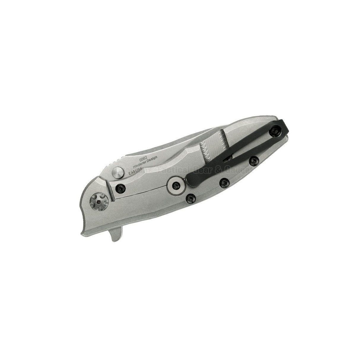 มีดพับ Zero Tolerance 0562 Hinderer Slicer Knife Black G-10 (3.5" Stonewash) ZT